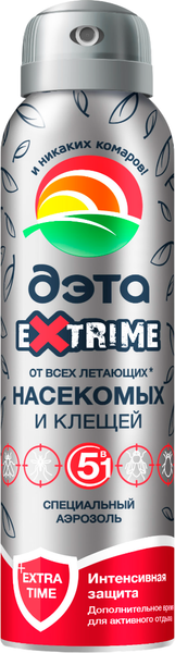Изображение товара Спрей от насекомых Дэта Extrime Специальный от всех летающих и клещей (150мл)