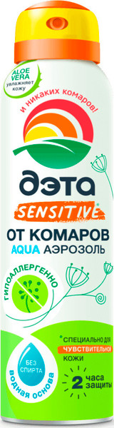 Изображение товара Спрей от насекомых Дэта От комаров для чувствительной кожи (150мл)