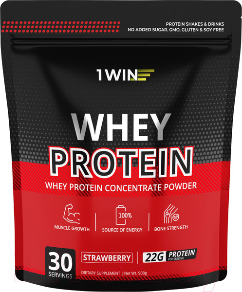 Изображение товара Протеин 1WIN Whey Protein (900г, клубника)