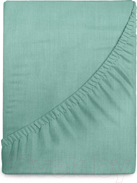Изображение товара Простыня Verossa На резинке 140x200x20 / 776157 (Melange Emerald)