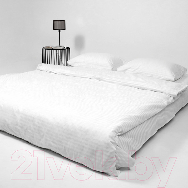 Изображение товара Простыня AksHome Белый 220x240 (перкаль 6793-1)