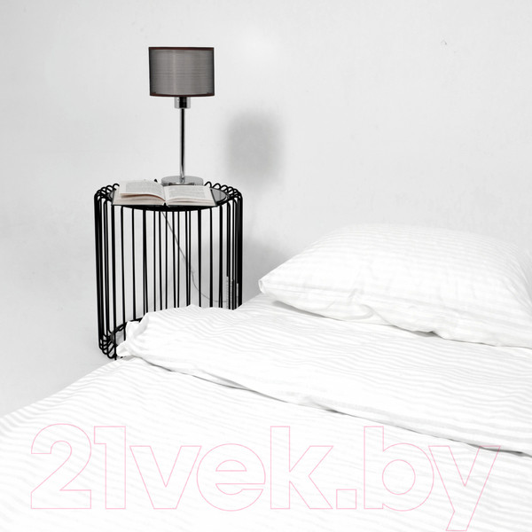 Изображение товара Простыня AksHome Белый 220x240 (перкаль 6793-1)