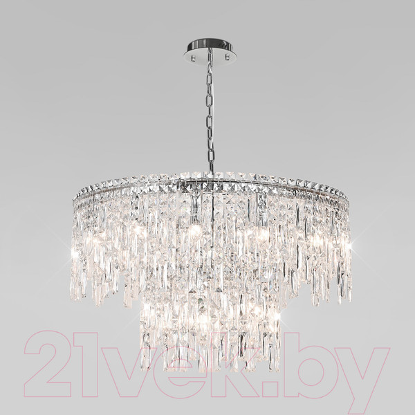 Изображение товара Люстра Евросвет 60160 (хром/прозрачный хрусталь Strotskis)