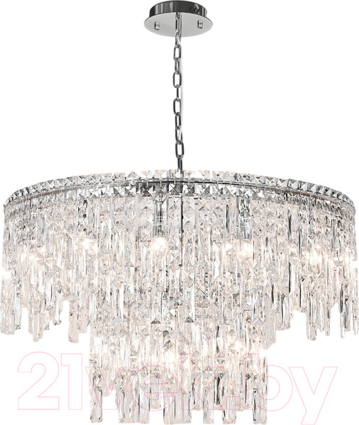 Изображение товара Люстра Евросвет 60160 (хром/прозрачный хрусталь Strotskis)
