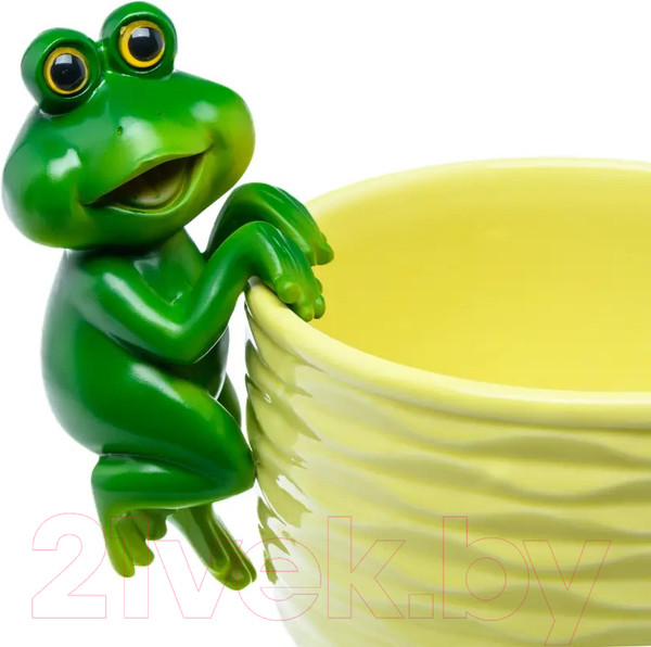 Изображение товара Декор для кашпо Белбогемия Лягушка Квак 30540630 / 107691