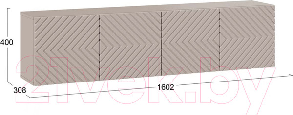 Изображение товара Тумба ТриЯ Танго ТВ тип 1 (глиняно-серый/холст латте)