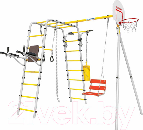 Изображение товара Игровой комплекс Romana Fitness / 103.20.05 (цепные качели, серый/желтый)