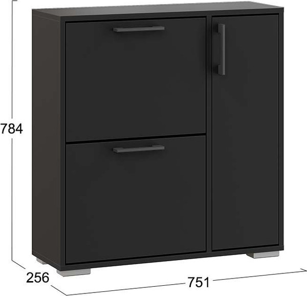 Изображение товара Тумба для обуви ТриЯ Тип 15 (антрацит)