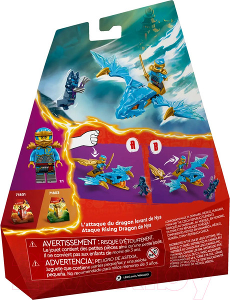 Изображение товара Конструктор Lego Ninjago Удар восходящего дракона Нии / 71802