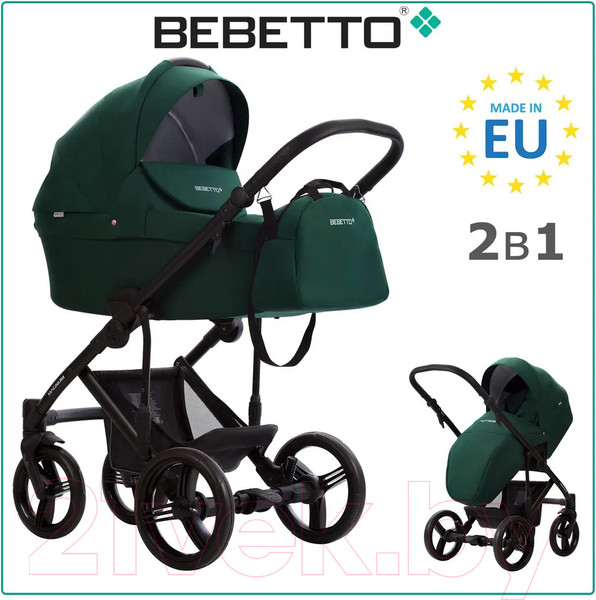 Изображение товара Детская универсальная коляска Bebetto Magnum Light 2 в 1  (04/черная рама)