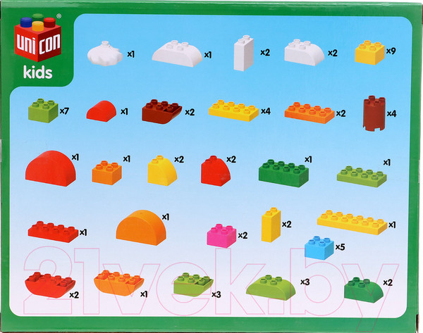 Изображение товара Конструктор Unicon Фигуры / 9826955 (66эл)