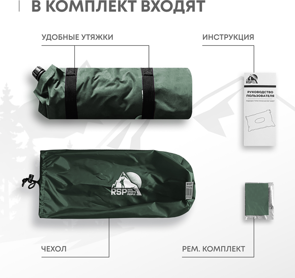 Изображение товара Подушка туристическая RSP Outdoor Sweet / P-SW-GN (зеленый)