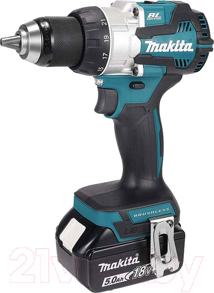 Изображение товара Профессиональная дрель-шуруповерт Makita DDF489RTJ