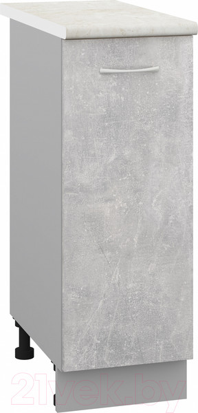 Изображение товара Шкаф-стол кухонный Кортекс-мебель Корнелия Лира НШ30р (ателье светлый/королевский опал)