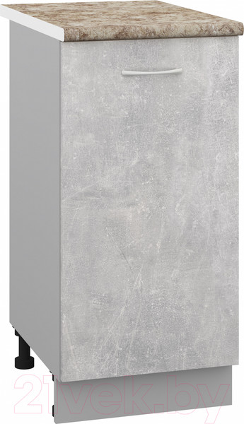 Изображение товара Шкаф-стол кухонный Кортекс-мебель Корнелия Лира НШ40р (ателье светлый/мадрид)