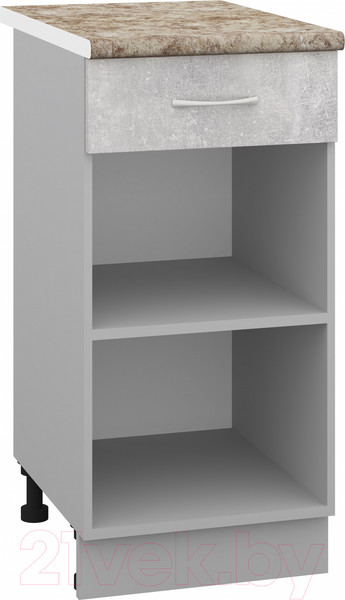 Изображение товара Шкаф-стол кухонный Кортекс-мебель Корнелия Лира НШ40р1ш (ателье светлый/мадрид)