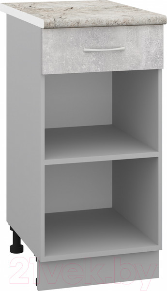 Изображение товара Шкаф-стол кухонный Кортекс-мебель Корнелия Лира НШ40р1ш (ателье светлый/марсель)