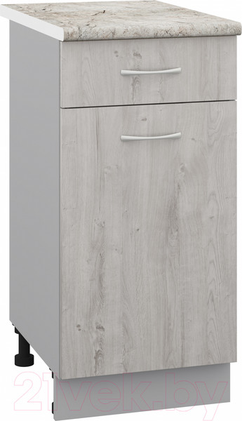 Изображение товара Шкаф-стол кухонный Кортекс-мебель Корнелия Лира НШ40р1ш (дуб монтерей/марсель)