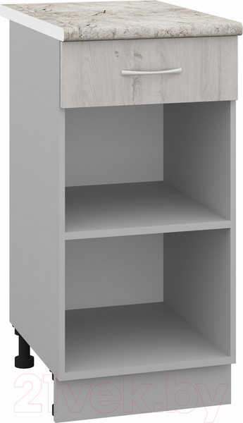 Изображение товара Шкаф-стол кухонный Кортекс-мебель Корнелия Лира НШ40р1ш (дуб монтерей/марсель)