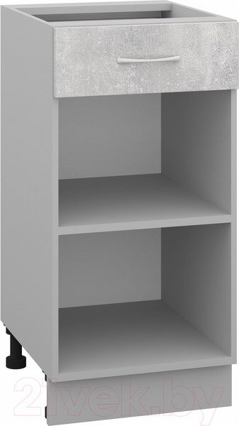 Изображение товара Шкаф-стол кухонный Кортекс-мебель Корнелия Лира НШ40р1ш без столешницы (ателье светлый)