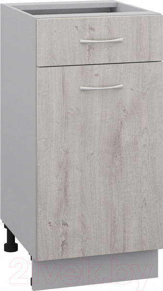 Изображение товара Шкаф-стол кухонный Кортекс-мебель Корнелия Лира НШ40р1ш без столешницы (дуб монтерей)