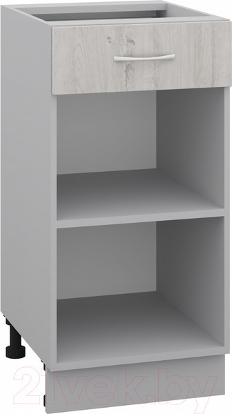 Изображение товара Шкаф-стол кухонный Кортекс-мебель Корнелия Лира НШ40р1ш без столешницы (дуб монтерей)