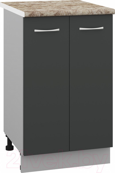 Изображение товара Шкаф-стол кухонный Кортекс-мебель Корнелия Лира НШ50р (антрацит/мадрид)