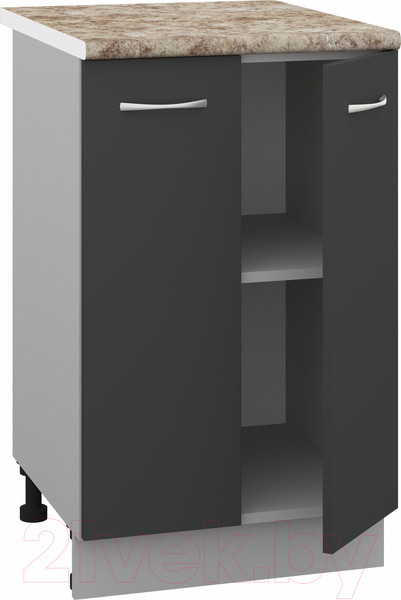 Изображение товара Шкаф-стол кухонный Кортекс-мебель Корнелия Лира НШ50р (антрацит/мадрид)