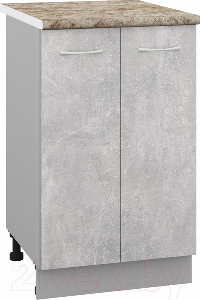 Изображение товара Шкаф-стол кухонный Кортекс-мебель Корнелия Лира НШ50р (ателье светлый/мадрид)