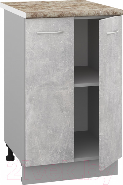 Изображение товара Шкаф-стол кухонный Кортекс-мебель Корнелия Лира НШ50р (ателье светлый/мадрид)