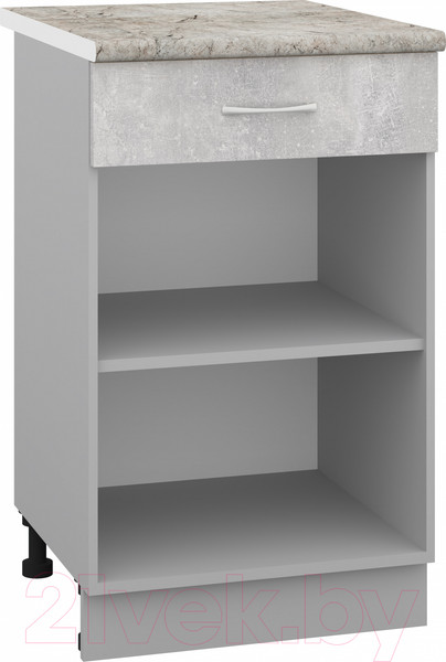 Изображение товара Шкаф-стол кухонный Кортекс-мебель Корнелия Лира НШ50р1ш (ателье светлый/марсель)