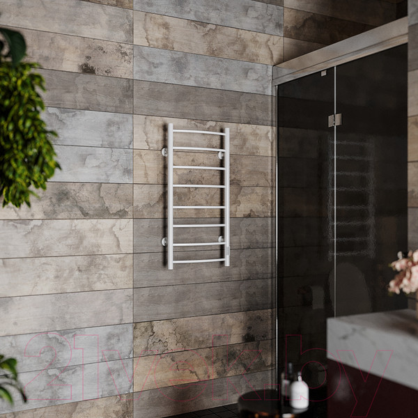 Изображение товара Полотенцесушитель электрический Roxen Santi BK-109AW-8T / 11030-4385W (белый)