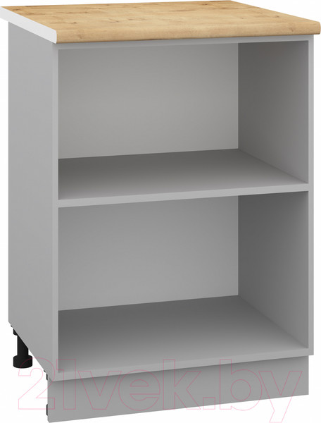 Изображение товара Шкаф-стол кухонный Кортекс-мебель Корнелия Лира НШ60р (ателье светлый/дуб бунратти)