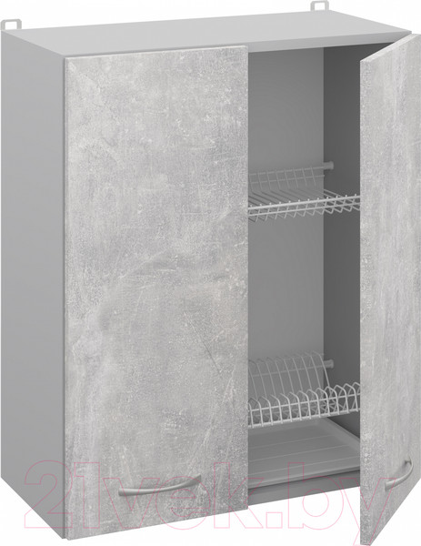 Изображение товара Шкаф навесной для кухни Кортекс-мебель Корнелия Лира ВШ60с (ателье светлый)