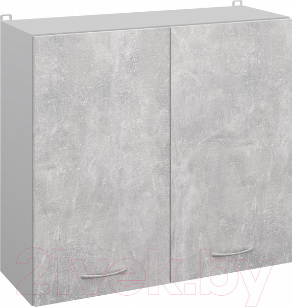 Изображение товара Шкаф навесной для кухни Кортекс-мебель Корнелия Лира ВШ80с (ателье светлый)