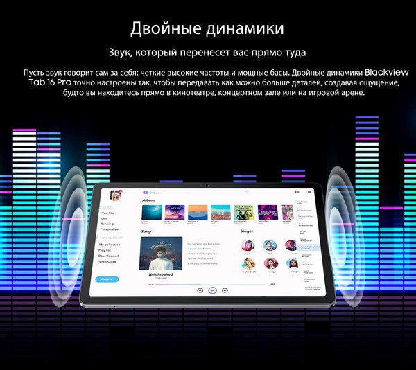 Изображение товара Планшет Blackview Tab 16 Pro 8GB/256GB / TAB16PRO_G (серый)
