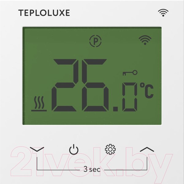 Изображение товара Терморегулятор для теплого пола Теплолюкс Pontus Wi-Fi (белый)