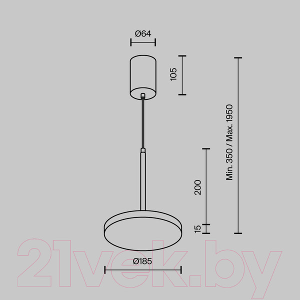 Изображение товара Люстра Maytoni Pendant P076PL-L12W4K-B