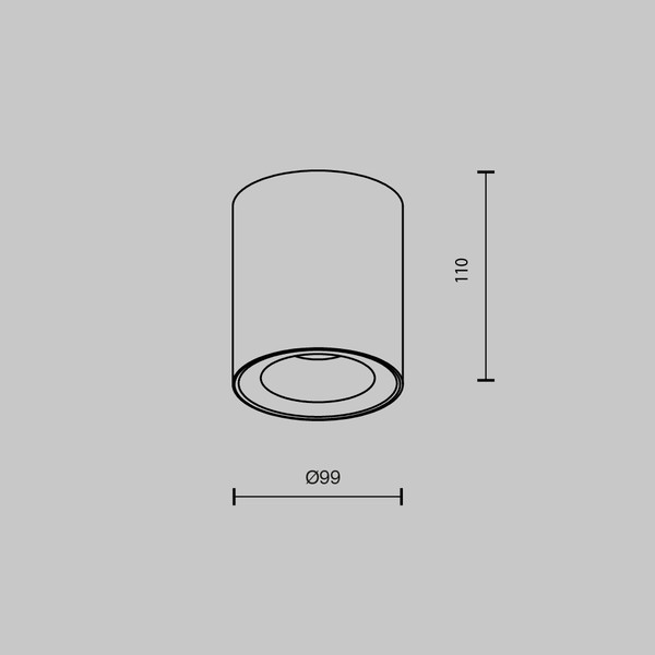 Изображение товара Светильник Maytoni Ceiling C094-GU10-B