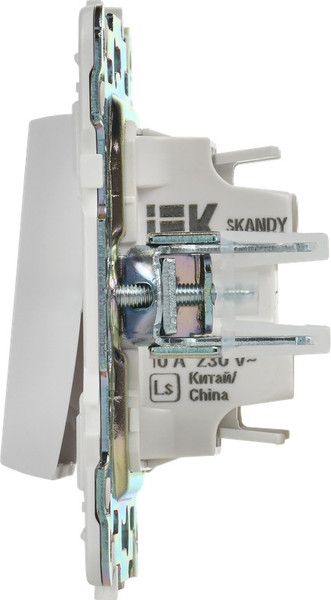Изображение товара Выключатель IEK Skandy SK-V12-0-10-K01 (арктический белый)