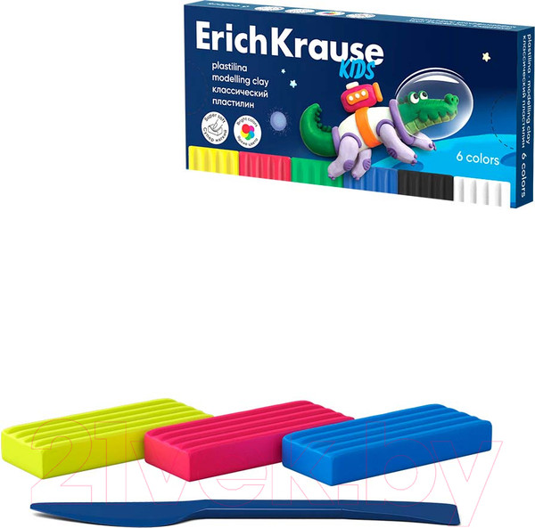 Изображение товара Пластилин Erich Krause Kids Space Animals / 61330 (6цв)