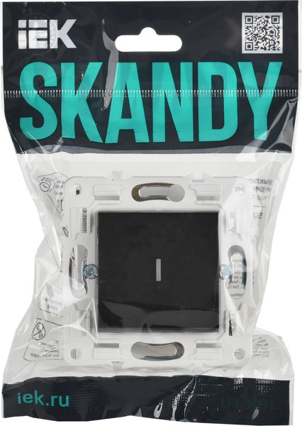 Изображение товара Выключатель IEK Skandy SK-V10-1-10-K02 (черный)