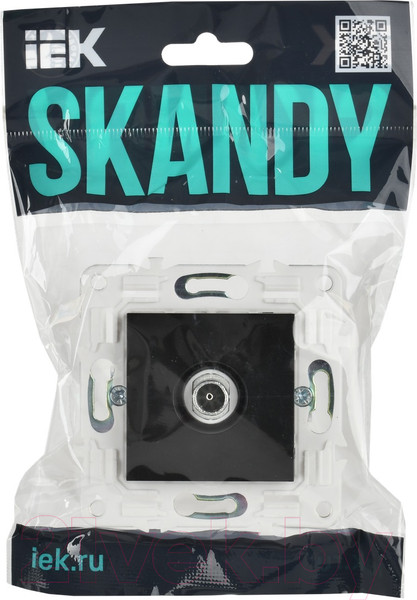 Изображение товара Розетка IEK Skandy SK-A10-O-K02 (черный)