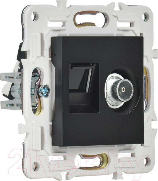 Изображение товара Розетка IEK Skandy SK-AK20-1-K02 (черный)