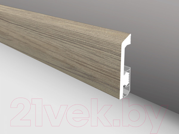 Изображение товара Плинтус КТМ-2000 Дюрополимер ПВБ80-620В (2м, дуб тобакко)