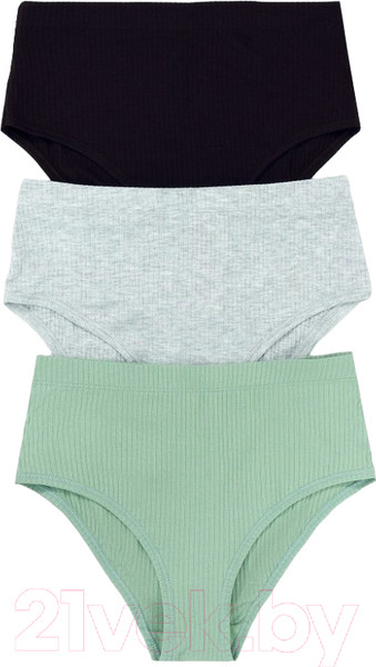 Изображение товара Комплект женских трусов Mark Formelle 412532-3 (р.102, серый меланж 4306-А)