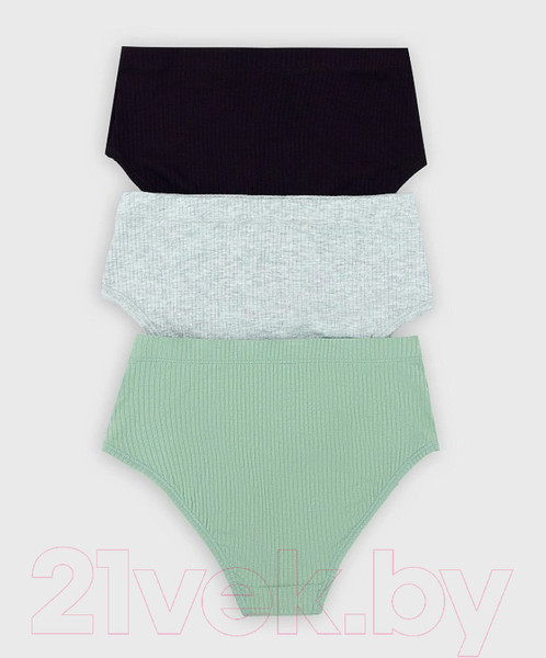 Изображение товара Комплект женских трусов Mark Formelle 412532-3 (р.102, серый меланж 4306-А)