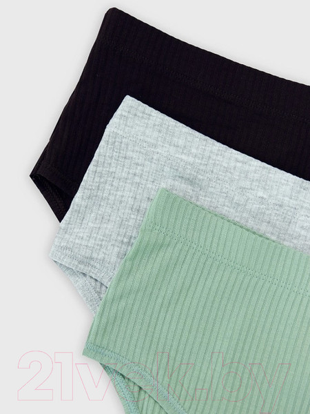 Изображение товара Комплект женских трусов Mark Formelle 412532-3 (р.102, серый меланж 4306-А)