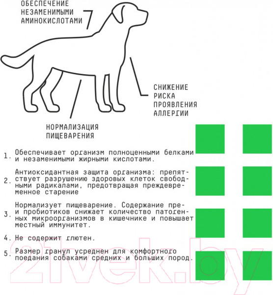 Изображение товара Сухой корм для собак AJO Hypoallergenic Для взрослых собак со склонностью к аллергии (12кг)