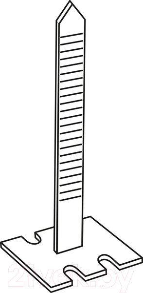 Изображение товара Клипсы для выравнивания плитки Vorel 0.75мм / 04681 (100шт)